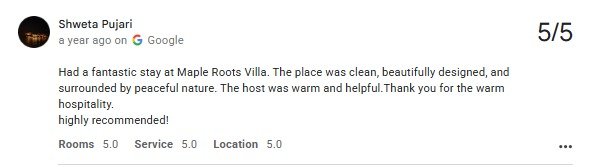 Cozy Family Villa Pool Review Udaipur Rajasthan — Maple Roots Villa Udaipur guest review photo