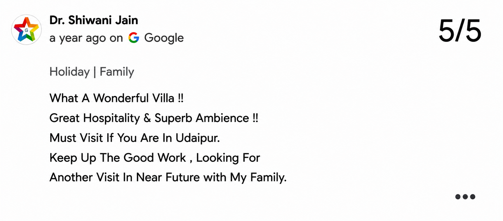 Heritage Family Villa Pool Review Udaipur — Maple Roots Villa Udaipur guest review photo