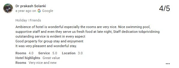 Peaceful Pool Guest Review Photo Titardi Udaipur — Maple Roots Villa Udaipur guest review photo
