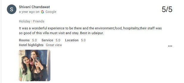 Udaipur Villa Pool Verified Guest Review Photo — Maple Roots Villa Udaipur guest review photo