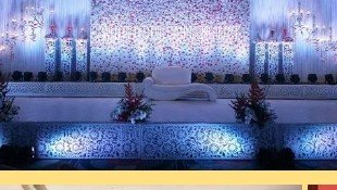 Ornate Pattern Stage - Maple Roots Villa Udaipur